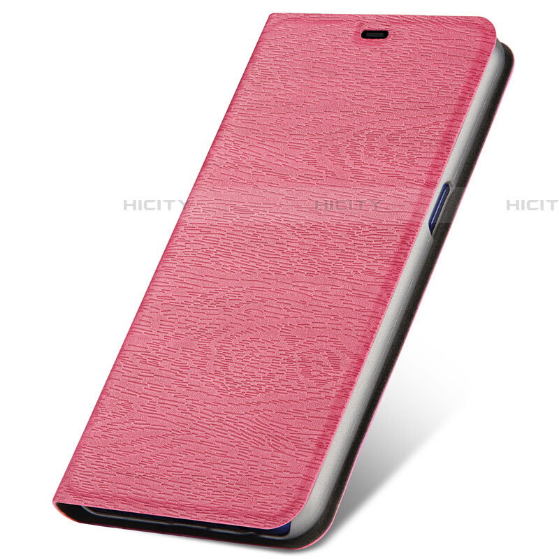 Custodia Portafoglio In Pelle Cover con Supporto T01 per Oppo RX17 Neo Rosa