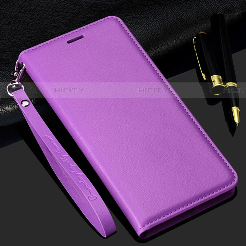 Custodia Portafoglio In Pelle Cover con Supporto T01 per Samsung Galaxy S20 Plus 5G Viola