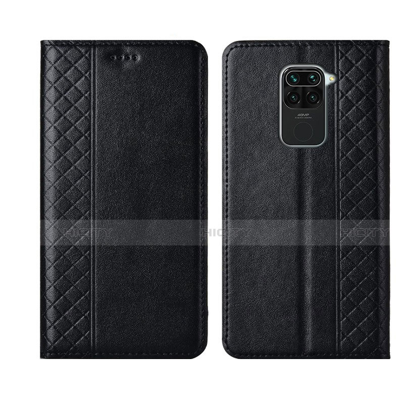 Custodia Portafoglio In Pelle Cover con Supporto T01 per Xiaomi Redmi 10X 4G Nero