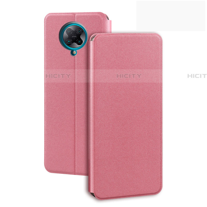 Custodia Portafoglio In Pelle Cover con Supporto T01 per Xiaomi Redmi K30 Pro 5G Rosa