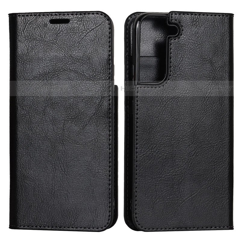 Custodia Portafoglio In Pelle Cover con Supporto T01D per Samsung Galaxy S21 FE 5G Nero