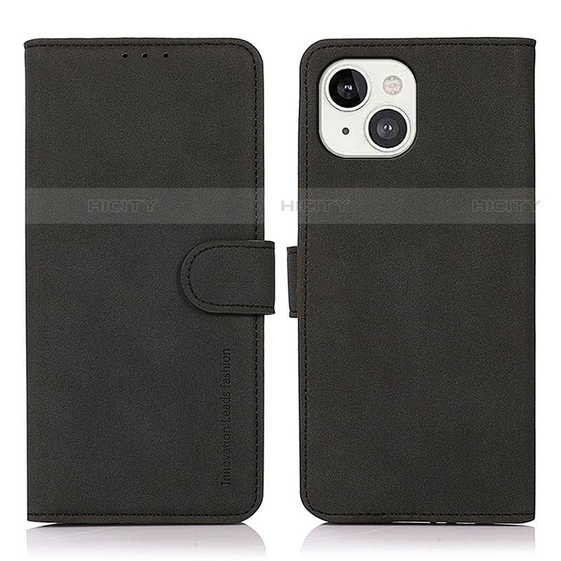 Custodia Portafoglio In Pelle Cover con Supporto T02 per Apple iPhone 13 Nero