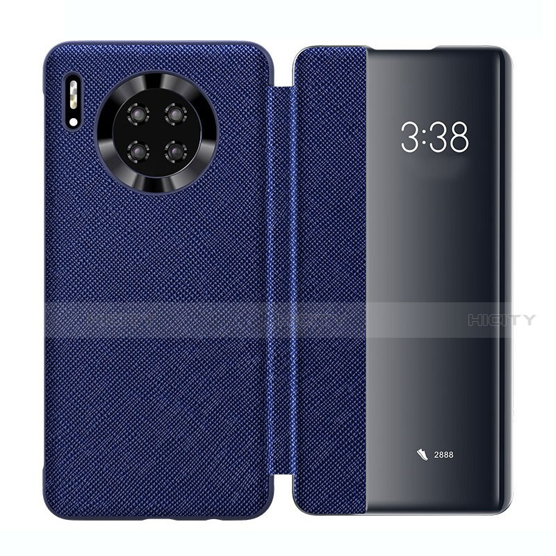 Custodia Portafoglio In Pelle Cover con Supporto T02 per Huawei Mate 30 5G Blu