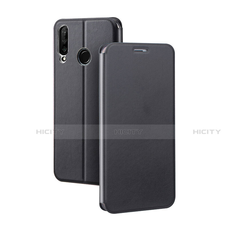 Custodia Portafoglio In Pelle Cover con Supporto T02 per Huawei Nova 4e Nero