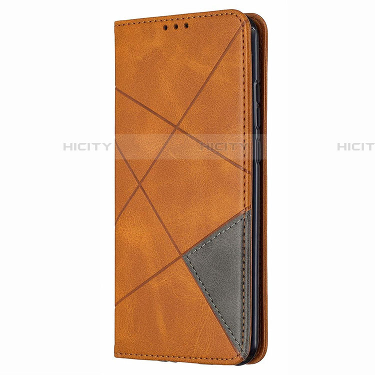 Custodia Portafoglio In Pelle Cover con Supporto T02 per Huawei P Smart (2020) Arancione