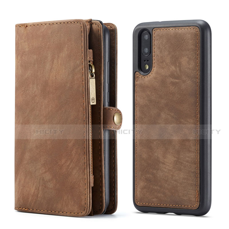 Custodia Portafoglio In Pelle Cover con Supporto T02 per Huawei P20