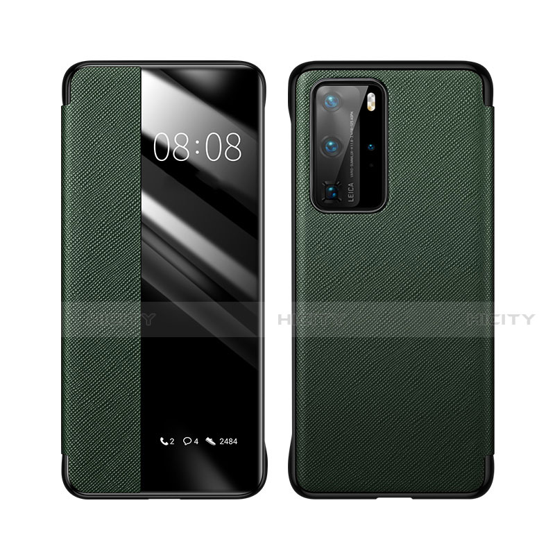 Custodia Portafoglio In Pelle Cover con Supporto T02 per Huawei P40 Pro