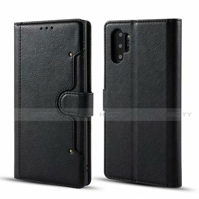 Custodia Portafoglio In Pelle Cover con Supporto T02 per Samsung Galaxy Note 10 Plus