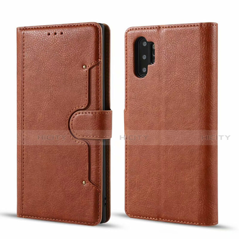 Custodia Portafoglio In Pelle Cover con Supporto T02 per Samsung Galaxy Note 10 Plus