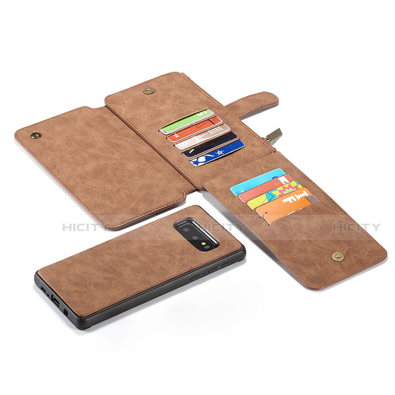 Custodia Portafoglio In Pelle Cover con Supporto T02 per Samsung Galaxy S10e