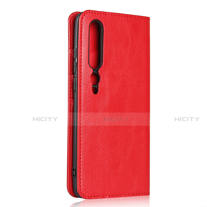 Custodia Portafoglio In Pelle Cover con Supporto T02 per Xiaomi Mi 10 Pro Rosso