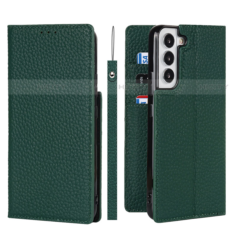 Custodia Portafoglio In Pelle Cover con Supporto T02D per Samsung Galaxy S22 Plus 5G