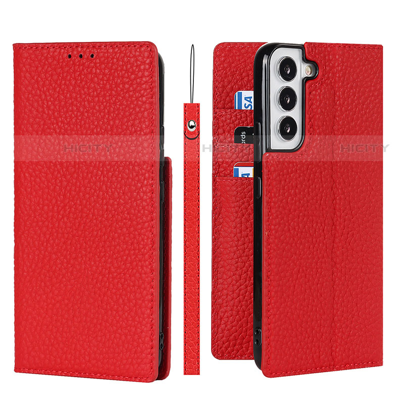 Custodia Portafoglio In Pelle Cover con Supporto T02D per Samsung Galaxy S22 Plus 5G