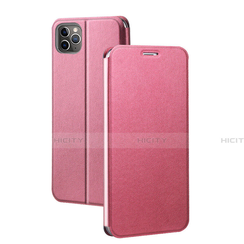 Custodia Portafoglio In Pelle Cover con Supporto T03 per Apple iPhone 11 Pro Rosa