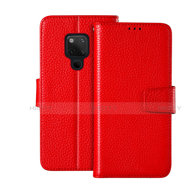 Custodia Portafoglio In Pelle Cover con Supporto T03 per Huawei Mate 20 X 5G Rosso