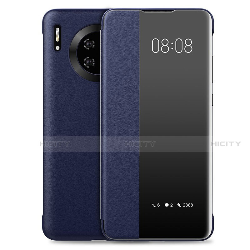 Custodia Portafoglio In Pelle Cover con Supporto T03 per Huawei Mate 30 Pro 5G Blu