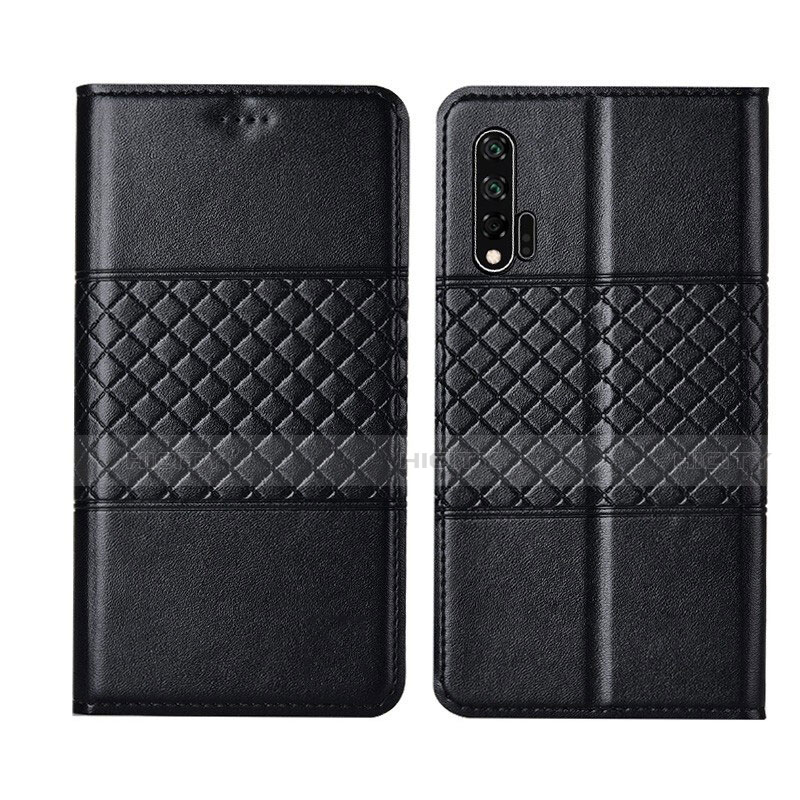 Custodia Portafoglio In Pelle Cover con Supporto T03 per Huawei Nova 6 5G Nero