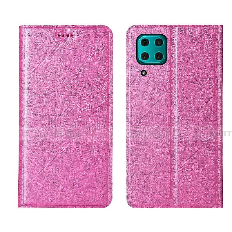 Custodia Portafoglio In Pelle Cover con Supporto T03 per Huawei Nova 6 SE Rosa