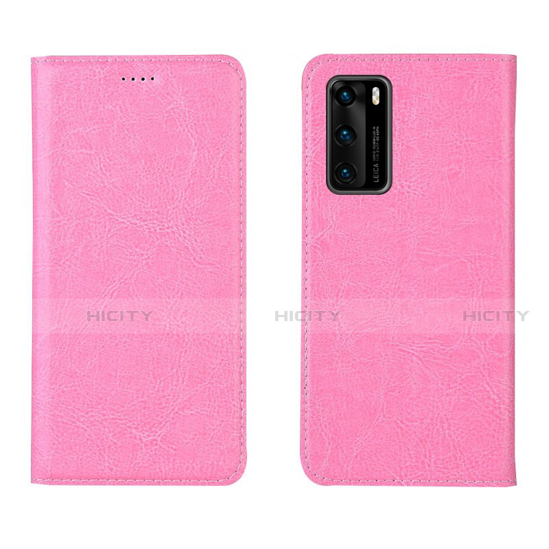 Custodia Portafoglio In Pelle Cover con Supporto T03 per Huawei P40