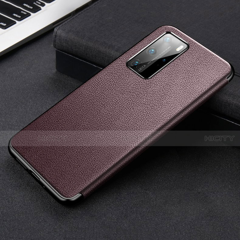 Custodia Portafoglio In Pelle Cover con Supporto T03 per Huawei P40 Pro