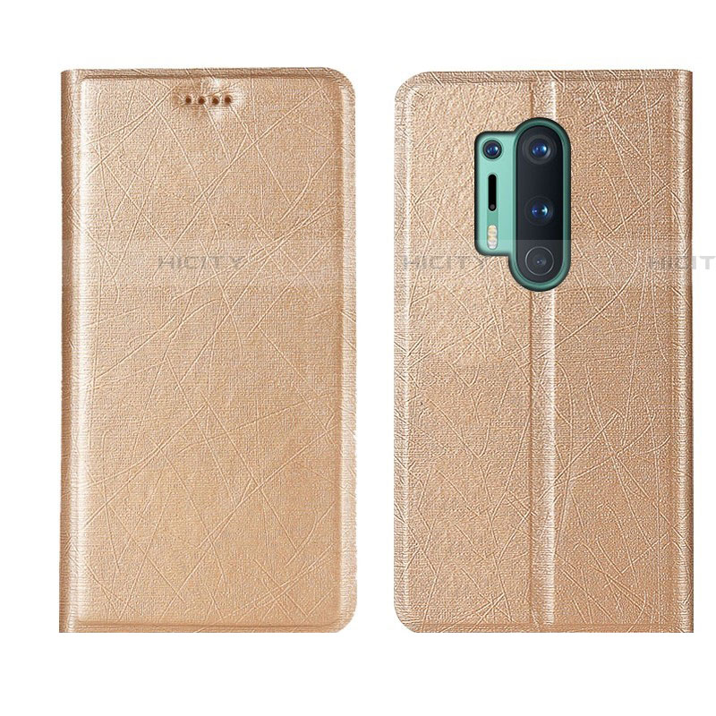 Custodia Portafoglio In Pelle Cover con Supporto T03 per OnePlus 8 Pro