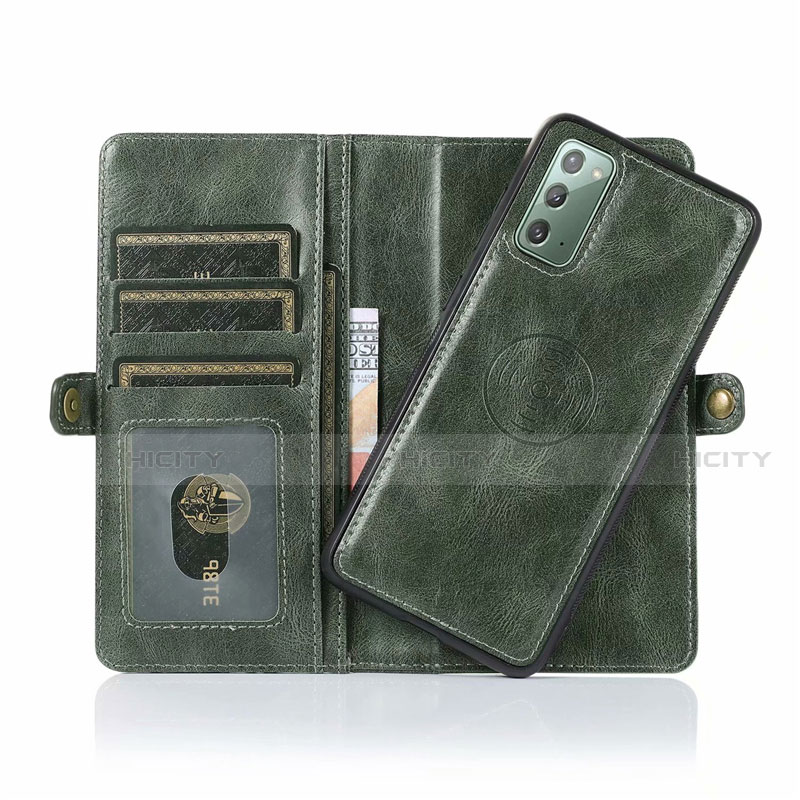 Custodia Portafoglio In Pelle Cover con Supporto T03 per Samsung Galaxy Note 20 5G