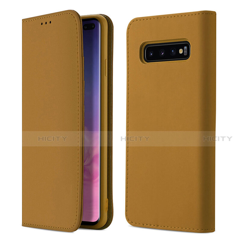 Custodia Portafoglio In Pelle Cover con Supporto T03 per Samsung Galaxy S10 Plus