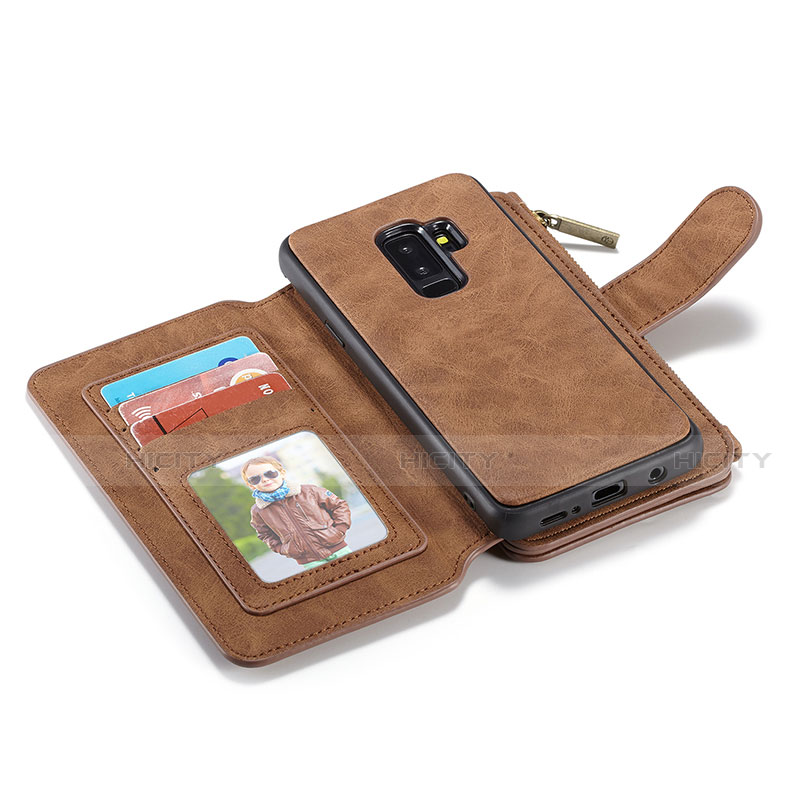 Custodia Portafoglio In Pelle Cover con Supporto T03 per Samsung Galaxy S9 Plus