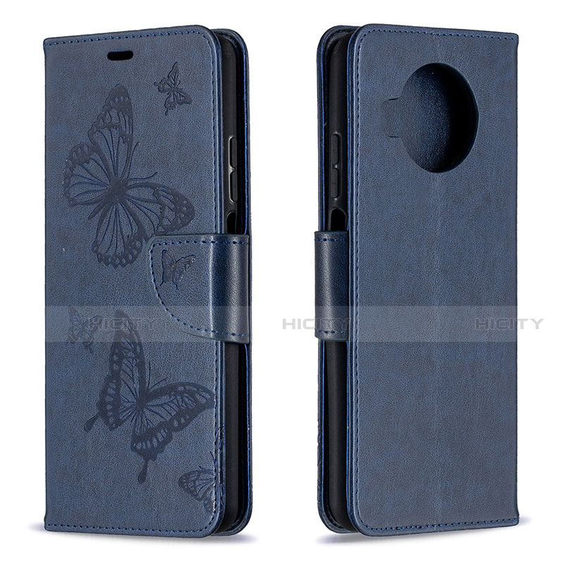 Custodia Portafoglio In Pelle Cover con Supporto T03 per Xiaomi Mi 10i 5G Blu