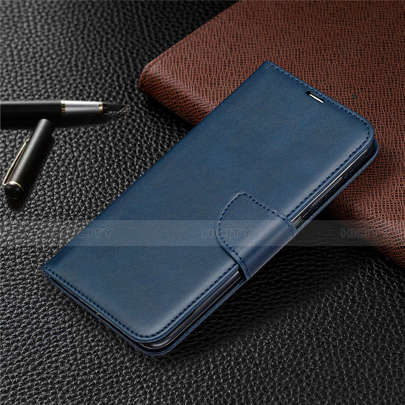 Custodia Portafoglio In Pelle Cover con Supporto T03 per Xiaomi Redmi 10X 4G Blu