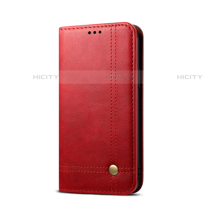 Custodia Portafoglio In Pelle Cover con Supporto T03 per Xiaomi Redmi 9A Rosso