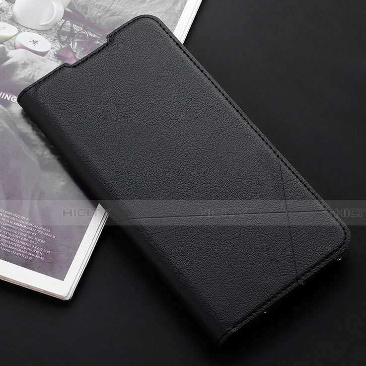 Custodia Portafoglio In Pelle Cover con Supporto T03 per Xiaomi Redmi Note 8 (2021) Nero