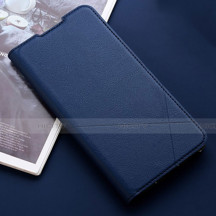 Custodia Portafoglio In Pelle Cover con Supporto T03 per Xiaomi Redmi Note 8 Blu