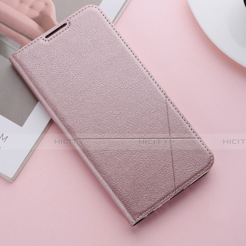 Custodia Portafoglio In Pelle Cover con Supporto T04 per Huawei Honor 20E Oro Rosa