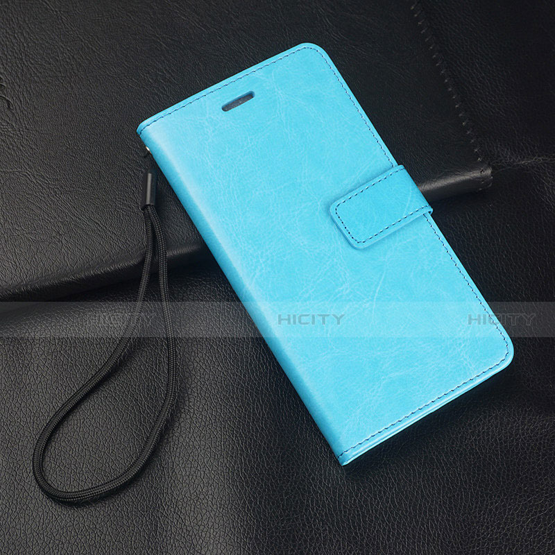 Custodia Portafoglio In Pelle Cover con Supporto T04 per Huawei Nova 4e Cielo Blu