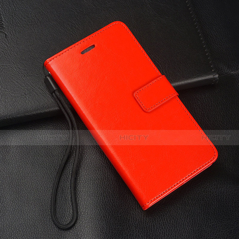 Custodia Portafoglio In Pelle Cover con Supporto T04 per Huawei Nova 4e Rosso