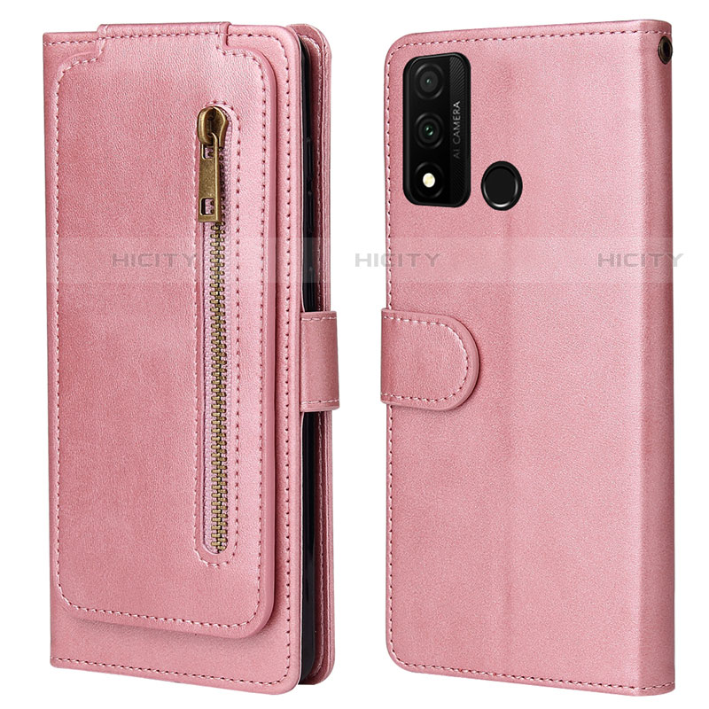 Custodia Portafoglio In Pelle Cover con Supporto T04 per Huawei Nova Lite 3 Plus Oro Rosa