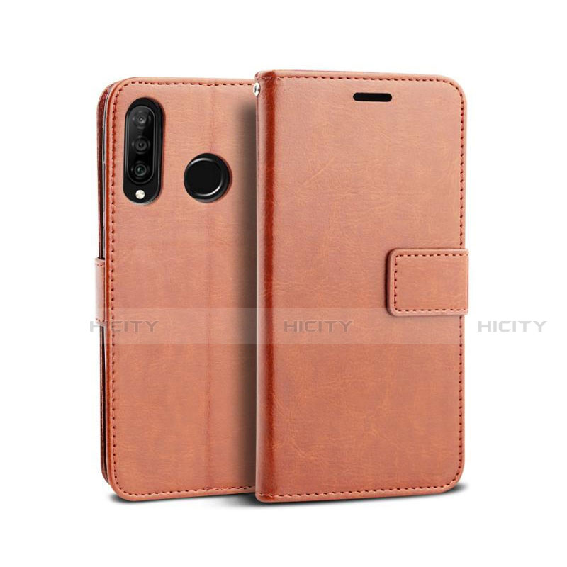 Custodia Portafoglio In Pelle Cover con Supporto T04 per Huawei P30 Lite XL