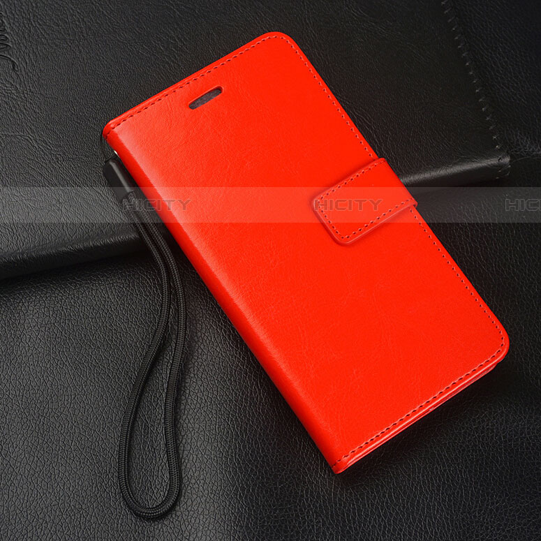 Custodia Portafoglio In Pelle Cover con Supporto T04 per Oppo RX17 Neo Rosso