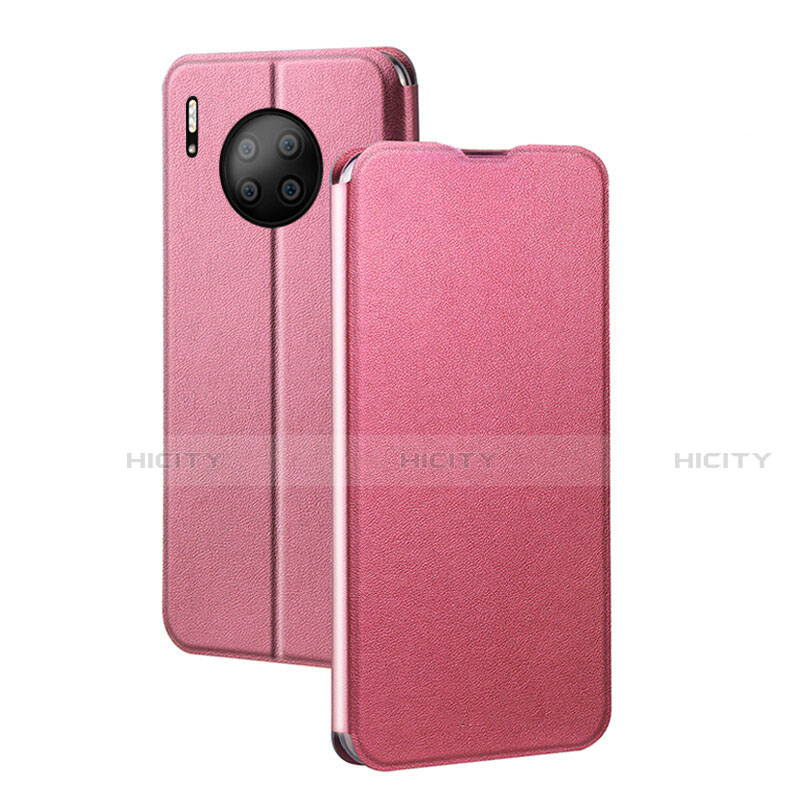 Custodia Portafoglio In Pelle Cover con Supporto T05 per Huawei Mate 30E Pro 5G Rosa