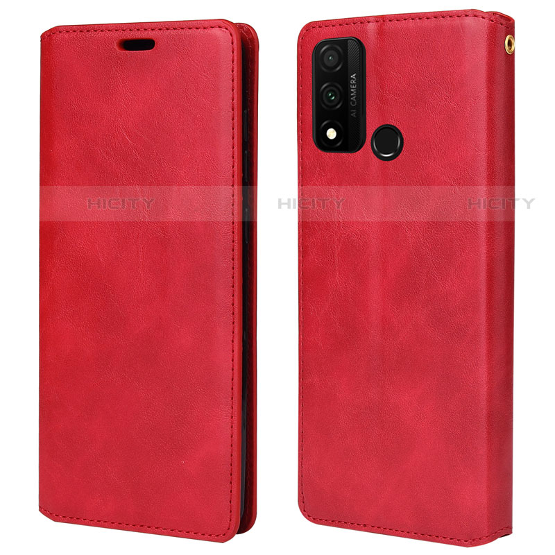 Custodia Portafoglio In Pelle Cover con Supporto T05 per Huawei Nova Lite 3 Plus Rosso