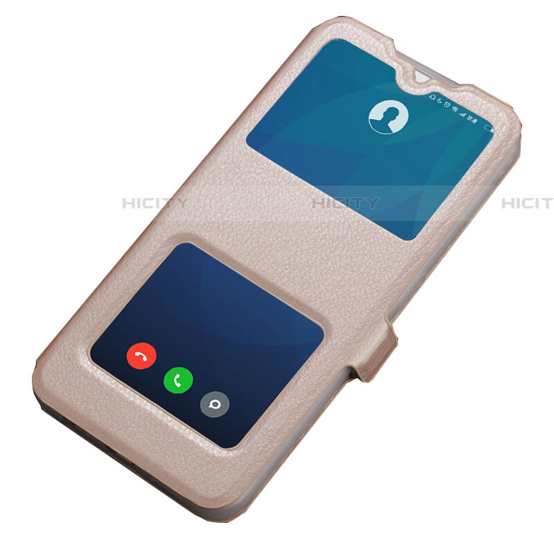 Custodia Portafoglio In Pelle Cover con Supporto T05 per Oppo RX17 Pro Oro