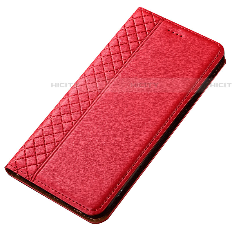 Custodia Portafoglio In Pelle Cover con Supporto T05 per Samsung Galaxy A90 5G Rosso