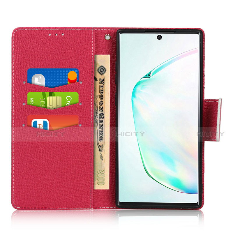 Custodia Portafoglio In Pelle Cover con Supporto T05 per Samsung Galaxy Note 10 Plus