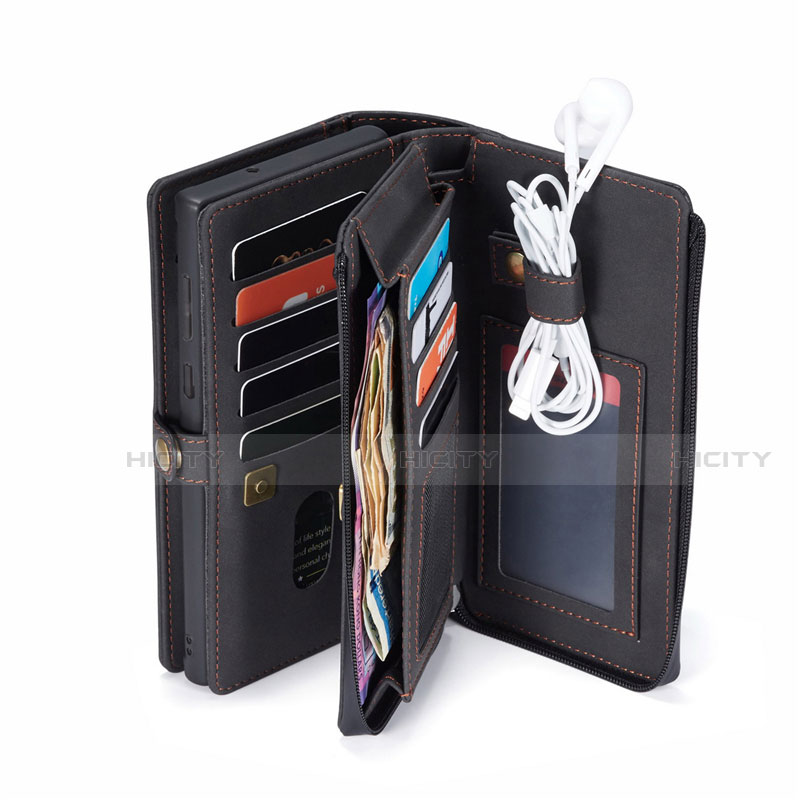 Custodia Portafoglio In Pelle Cover con Supporto T05 per Samsung Galaxy Note 20 5G