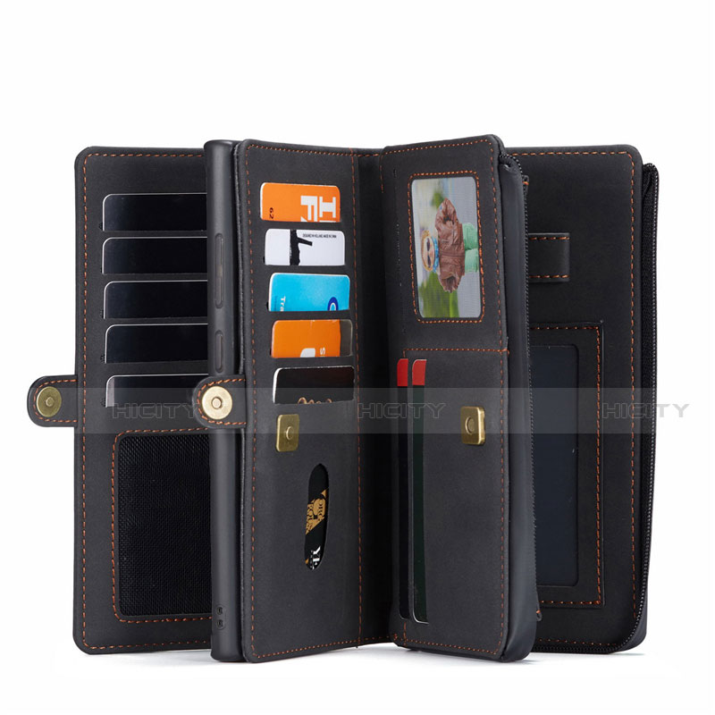 Custodia Portafoglio In Pelle Cover con Supporto T05 per Samsung Galaxy Note 20 5G