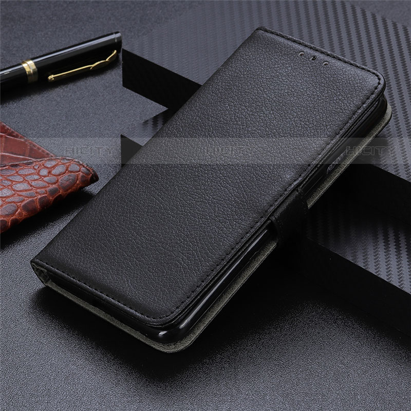 Custodia Portafoglio In Pelle Cover con Supporto T05 per Xiaomi Redmi 9A Nero