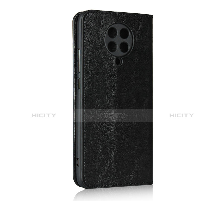 Custodia Portafoglio In Pelle Cover con Supporto T05 per Xiaomi Redmi K30 Pro Zoom Nero