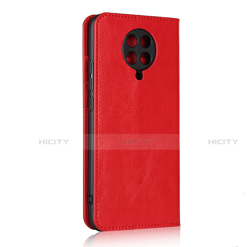 Custodia Portafoglio In Pelle Cover con Supporto T05 per Xiaomi Redmi K30 Pro Zoom Rosso