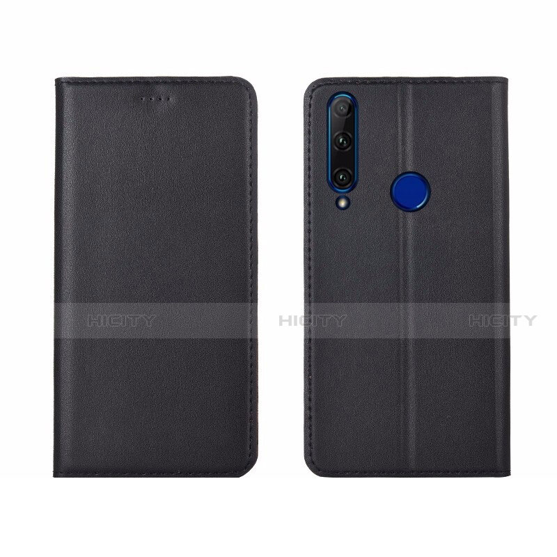 Custodia Portafoglio In Pelle Cover con Supporto T06 per Huawei Honor 20 Lite Nero